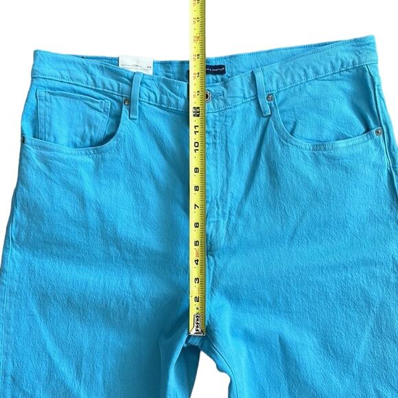 NEW Levi's Made Crafted Barrel Crop Women’s Jeans Blue Mist Sz 32 Organic Cotton - Picture 9 of 14